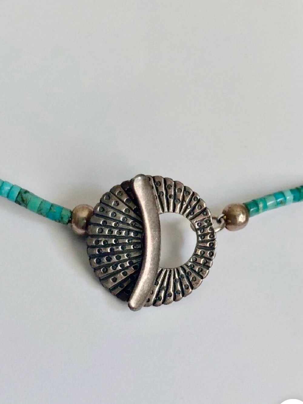 native American Hashi turquoise necklace - Picture 3 of 6